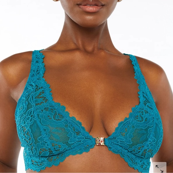 NWT Savage Fenty bralette teal Medium - Picture 1 of 8